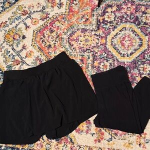 Livi Active Lot Skort and Capri Legging Black Size 18/20